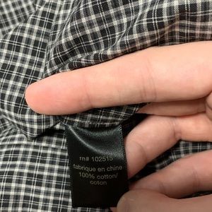 John Varvatos Shirts - John Varvatos | Black Plaid Checkered Button Down John Varvatos Shirts - John Varvatos | Black Plaid Checkered Button Down